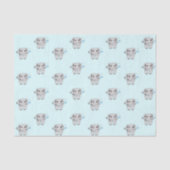 Cute Elephant Pattern Tissuepapier (Voorkant)