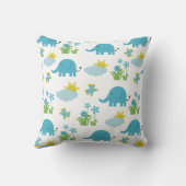 Cute Elephant Pattern werpt kussens (Achterkant)