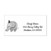 Cute Elephant Personalized Zelfinktende Stempel (Design)