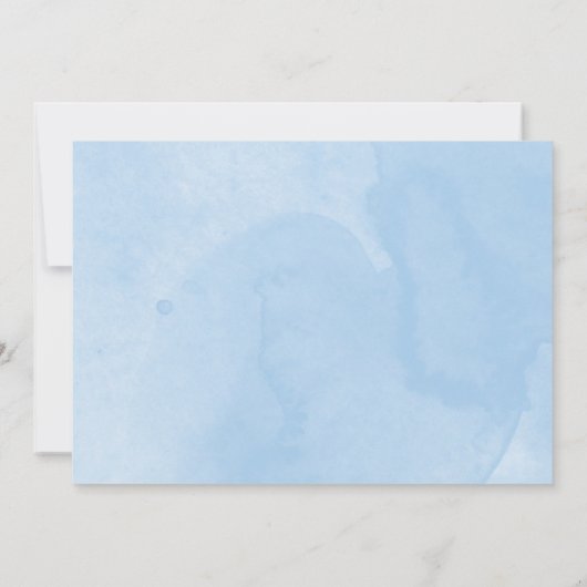 Cute Elephant Photo Birth Announcement Cards Kaart (Achterkant)