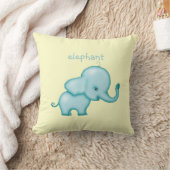 Cute Elephant Pillow voor Neursery of Kinder Room Kussen (Deken)