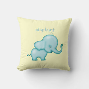 Cute Elephant Pillow voor Neursery of Kinder Room Kussen