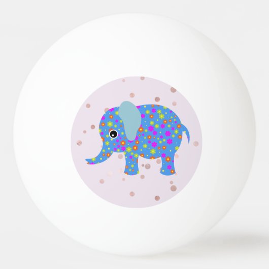Cute Elephant Pingpongbal (Voorkant)