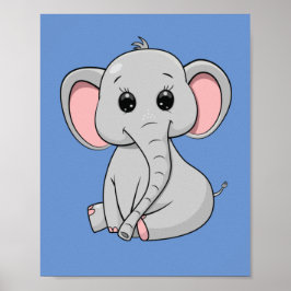 Cute Elephant Poster