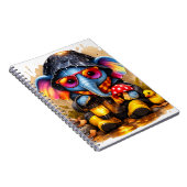 Cute Elephant Raincoat Kawaii Notebook Notitieboek (Rechterzijde)