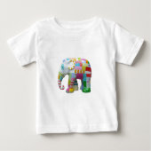Cute elephant retro patchwork (Voorkant)