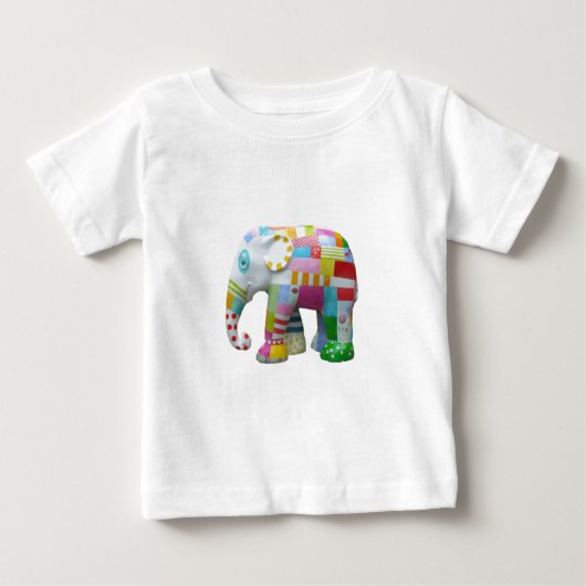 Cute elephant retro patchwork (Voorkant)