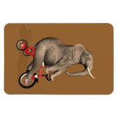 Cute Elephant Riding a Tricycle Magneet (Horizontaal)