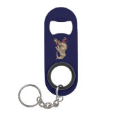 Cute Elephant Riding a Tricycle Sleutelhanger Flessenopener (Voorkant)