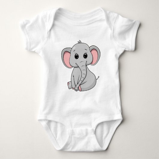 Cute Elephant Romper (Voorkant)