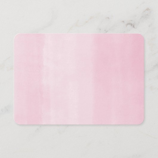 Cute elephant roze Gold Advice voor moeder ouders Informatiekaartje (Achterkant)