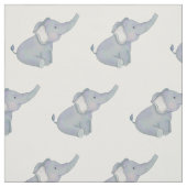 Cute Elephant Safari Animal Stof (Swatch)