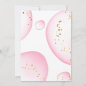 Cute Elephant Safari Oerwoud Wild Pink Bubbles Kaart (Achterkant)