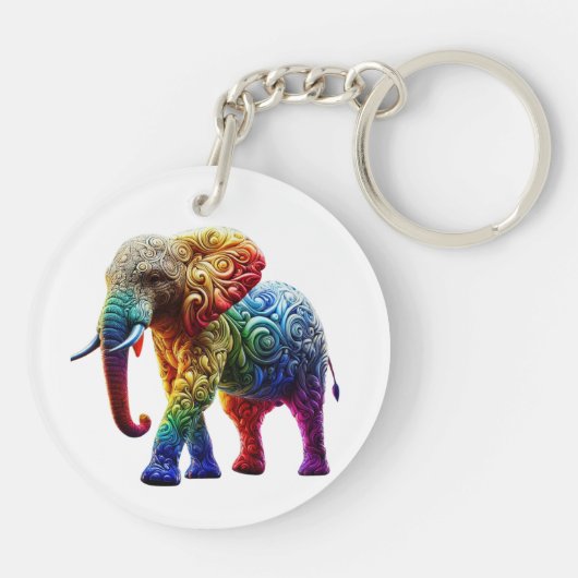 Cute Elephant Sleutelhanger (Achterkant)