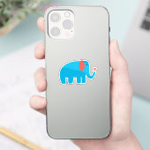 Cute Elephant Sticker (Telefoon)