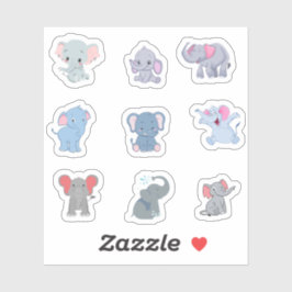 Cute Elephant Stickers