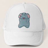 Cute Elephant Trucker Pet (Voorkant)
