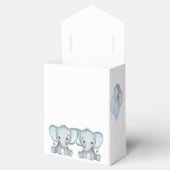 Cute Elephant Twin Boys Ballon Baby shower Bedankdoosjes (Geopend)