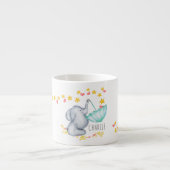 Cute Elephant Twinkle Tinkle Little Star Kinder Cu Espresso Kop (Voorkant)