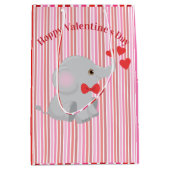 Cute Elephant Valentijn Medium Cadeauzakje (Voorkant)