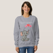 Cute elephant valentine's day   trui (Voorkant volledig)