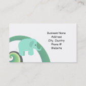 Cute Elephant Visitekaartje (Achterkant)