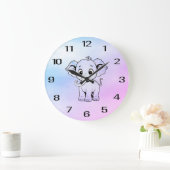 Cute Elephant Wall Clock Grote Klok (Huis)