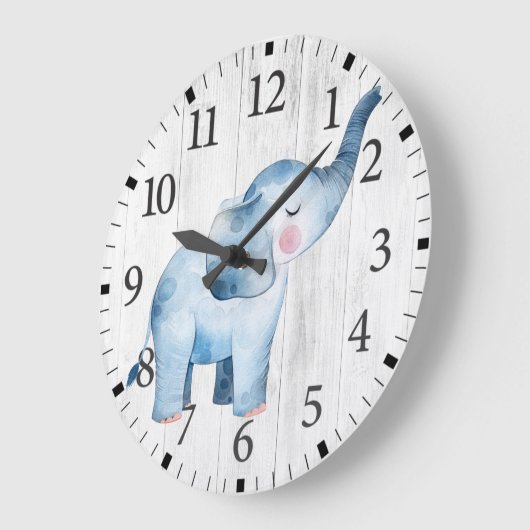 Cute Elephant Wall Clock Grote Klok (Hoek)