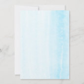 Cute Elephant Waterverf Greenery Baby shower Kaart (Achterkant)