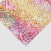 Cute Elephant Waterverf hand getrokken Henna flora Tissuepapier (Detail)