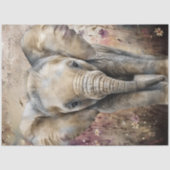 Cute Elephant Waterverf Tissuepapier (Voorkant)
