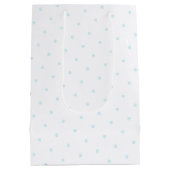 Cute Elephant with Balloon Baby shower Boy Medium Cadeauzakje (Achterkant)