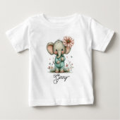 Cute Elephant with Wildflower (Voorkant)