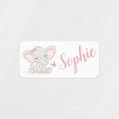 Cute Elephants Labels (Design 2)