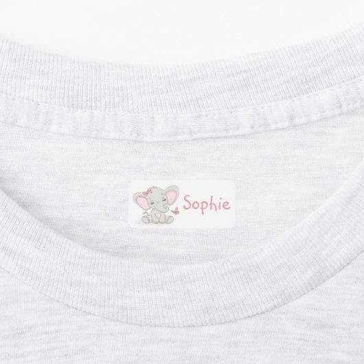 Cute Elephants Labels (Aangebracht)