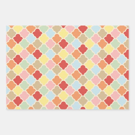 Cute Elephants Pattern Brown Pink Baby shower Inpakpapier Vel (Voorkant 2)