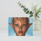 Cute Elf Briefkaart (Staand voorkant)