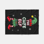 Cute Elf Christmas Pajamas Pjs Matching Family Gro Fleece Deken (Voorkant (Horizontaal))