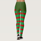 Cute Elf Costume-kerstvrouwen Leggings (Achterkant)