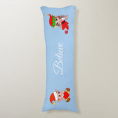 Cute Elf & Fairy on Light Blue Body Pillow Lichaamskussen (Voorkant Verticaal)