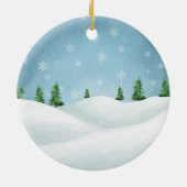 Cute Elf Familie van 4 mam Pap Sons Keramisch Ornament (Achterkant)