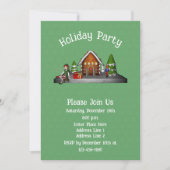 Cute Elf Gingerbread House Christmas Holiday  Kaart (Voorkant)