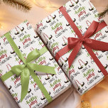 Cute Elf heeft een HOLLY JOLLY CHRISTMAS Cadeaupapier<br><div class="desc">Fun, knappe kerstfeestcadeautwrap met het typografische ontwerp HEBBEN EEN HOLLY JOLLY CHRISTMAS met schattige zelfbenen in rood en groen tegen een witte achtergrond. Neem contact op met de ontwerper via Zazzle Chat of makeitaboutyoustore@gmail.com als je wilt dat dit ontwerp gewijzigd wordt, op een ander product of dat je objecten wilt...</div>