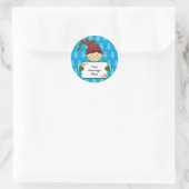 Cute Elf kerstcadeau Label Sticker (Tas)