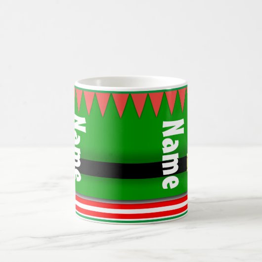 Cute Elf Kerstfeestay Coffee Tea Mok (Center)