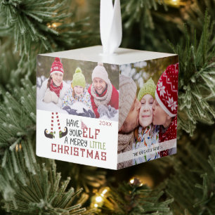 Cute Elf MERRY LITTLE CHRISTMAS 4 Foto Decoratie