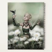 Cute Elf met Hummingbird en Butterflies Planner (Achterkant)