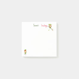 Cute elf Season's Greetings Post-it® Notes