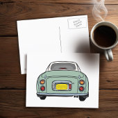 Cute Emerald Green Figaro Briefkaart