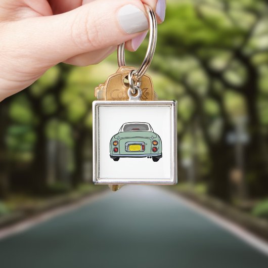 Cute Emerald Green Figaro Sleutelhanger